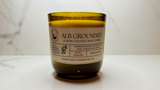 Hand-poured | Coconut Wax | 10 oz | ALB Grounded Candle
