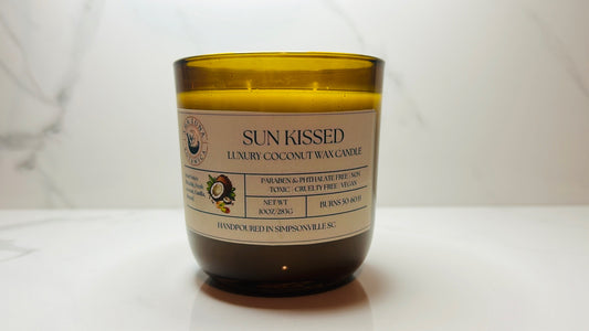 Hand-poured | Coconut Wax | 10 oz | Sunkissed Candle