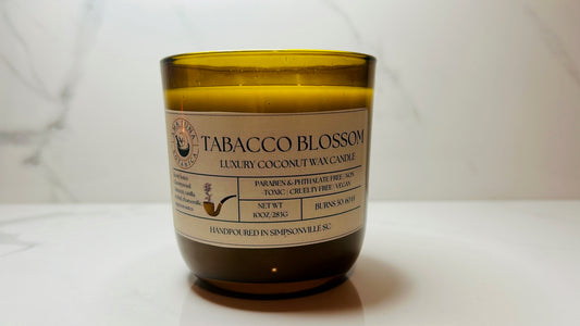 Hand-poured | Coconut Wax | 10 oz | Tabacco Blossom Candle